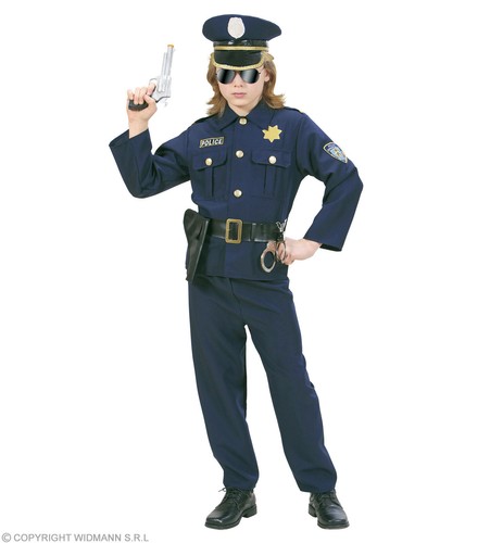 Costume poliziotto due pezzi - costume,