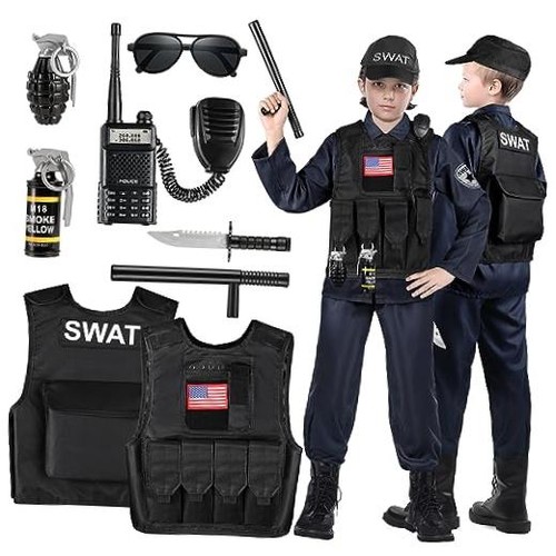 Swat costume poliziotto per - swat,