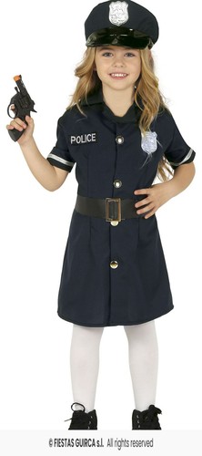 Costume bambina poliziotta - costume,