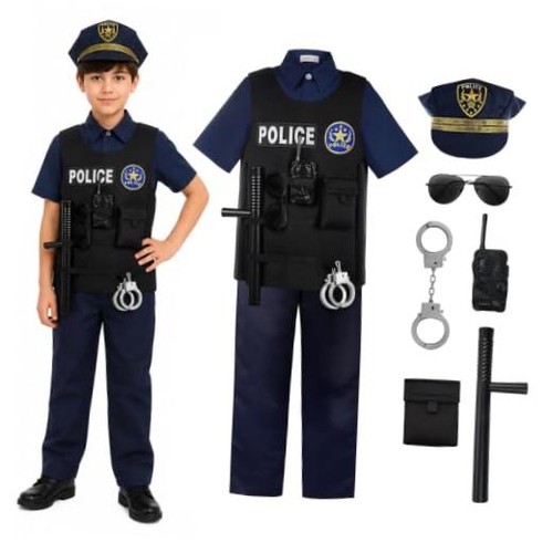 Costume polizia bambini - bambini, per